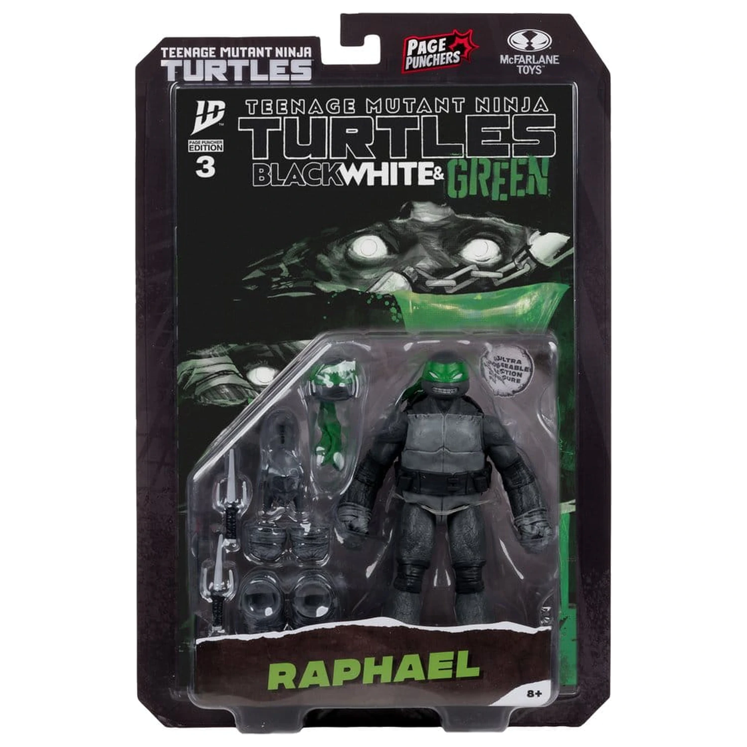 Teenage Mutant Ninja Turtles Page Punchers Akčná figúrka (Black White & Green) (Red Platinum Edition) 13 cm produktová fotografia