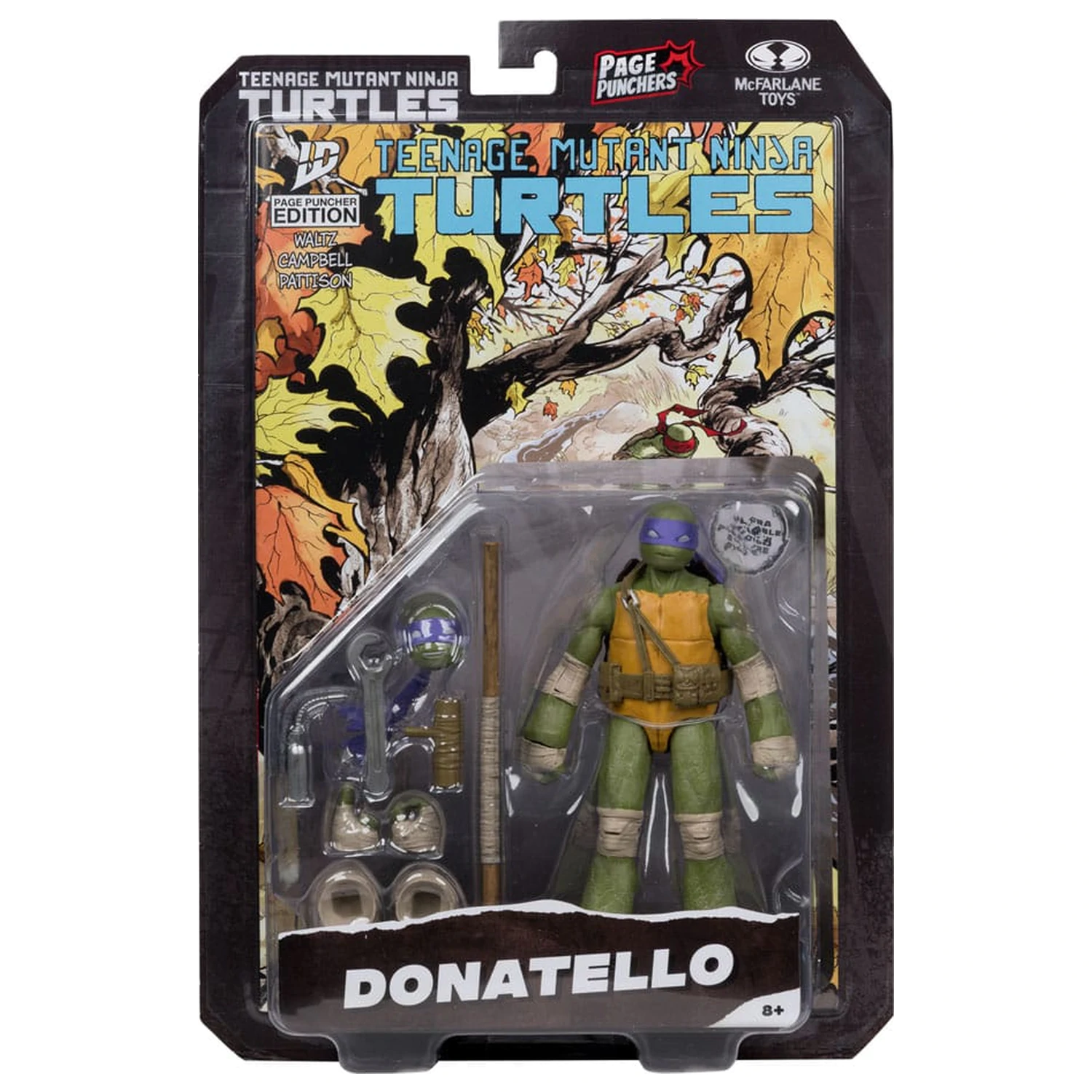 Teenage Mutant Ninja Turtles Page Punchers akčná figúrka Donatello 13 cm produktová fotografia