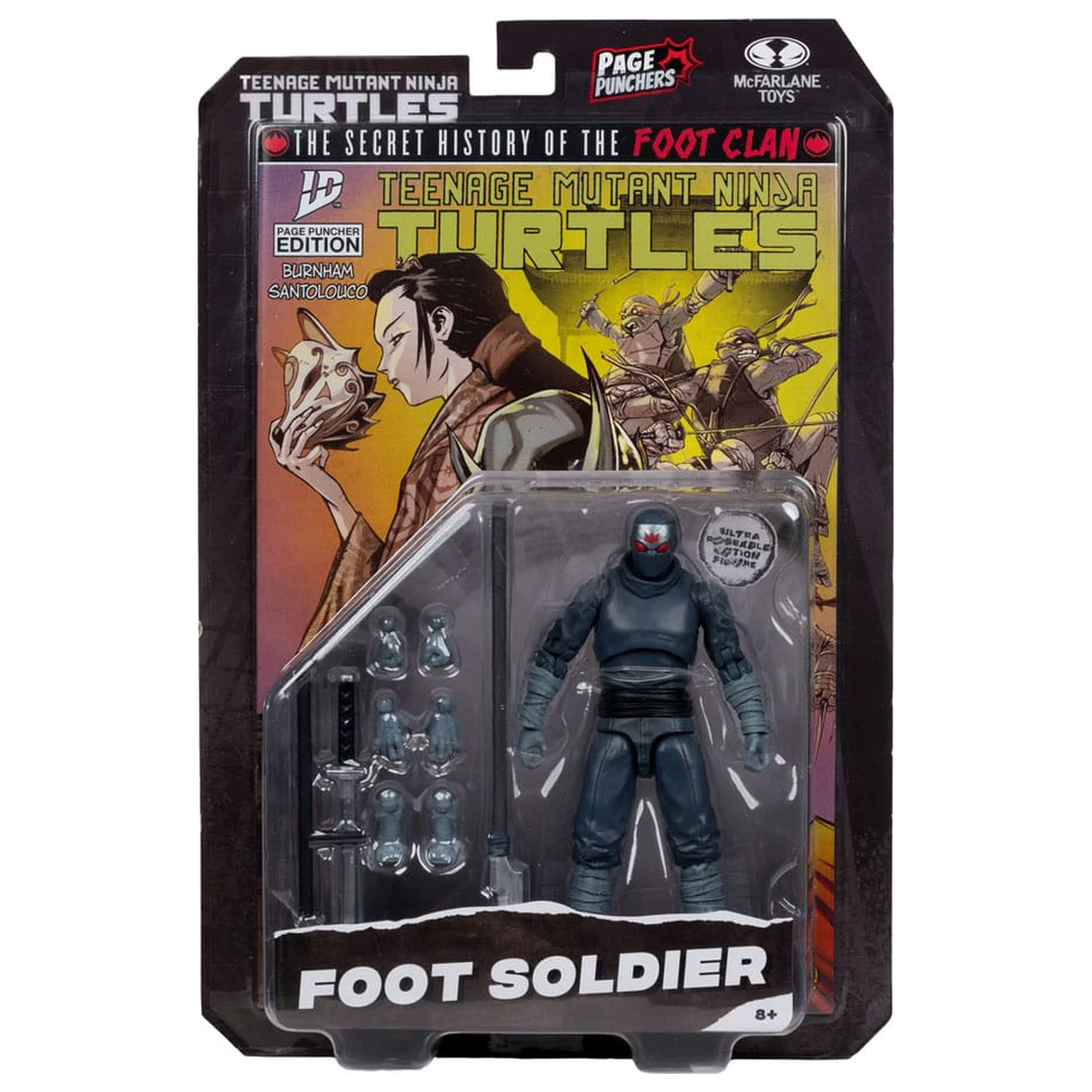 Teenage Mutant Ninja Turtles Page Punchers akčná figúrka Foot Soldier 14 cm produktová fotografia