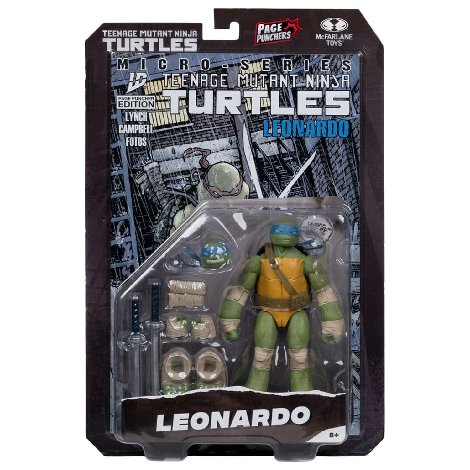 Teenage Mutant Ninja Turtles Page Punchers akčná figúrka Leonardo 13 cm produktová fotografia