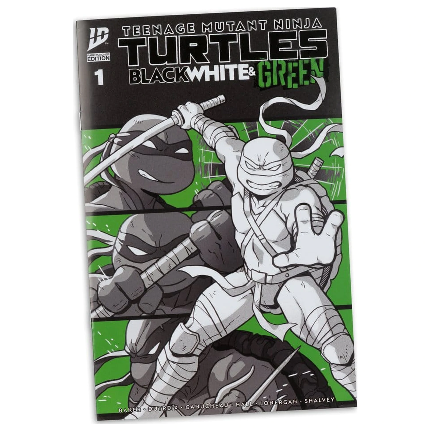 Teenage Mutant Ninja Turtles Page Punchers Akčná figúrka Leonardo (Black White & Green) (Red Platinum Edition) 13 cm produktová fotografia