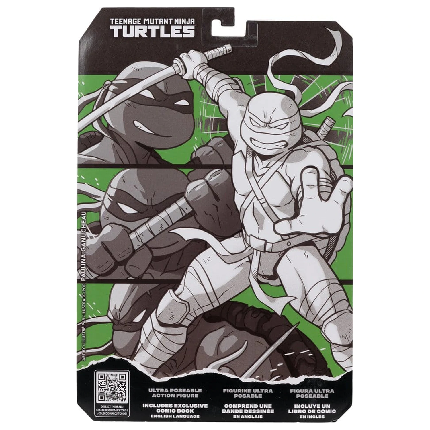 Teenage Mutant Ninja Turtles Page Punchers Akčná figúrka Leonardo (Black White & Green) (Red Platinum Edition) 13 cm produktová fotografia
