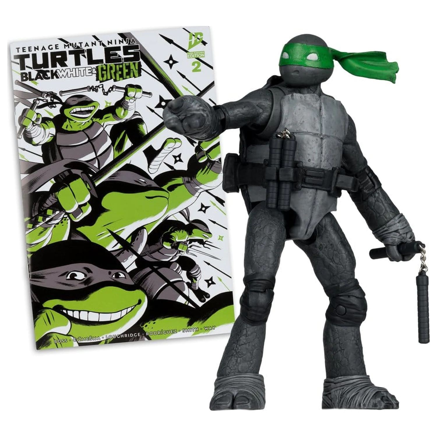 Teenage Mutant Ninja Turtles Page Punchers akčná figúrka Michelangelo (Black White & Green) (Red Platinum Edition) 13 cm produktová fotografia