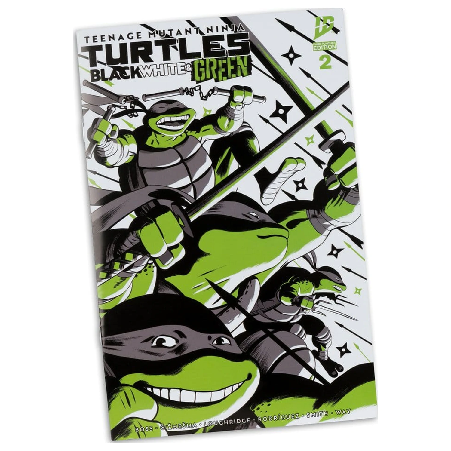 Teenage Mutant Ninja Turtles Page Punchers akčná figúrka Michelangelo (Black White & Green) (Red Platinum Edition) 13 cm produktová fotografia