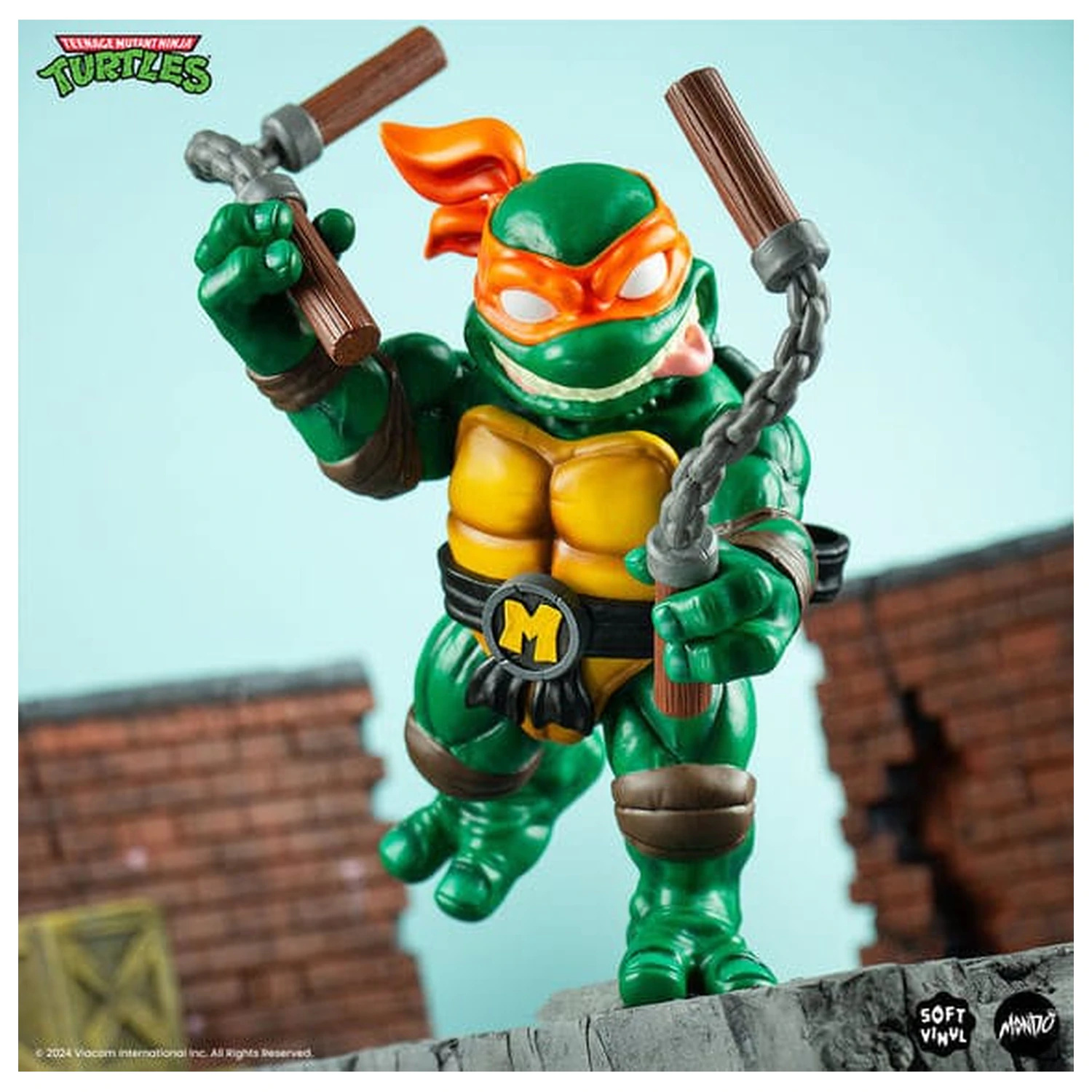 Teenage Mutant Ninja Turtles Mäkká Vinylová figúrka Michelangelo 20 cm produktová fotografia