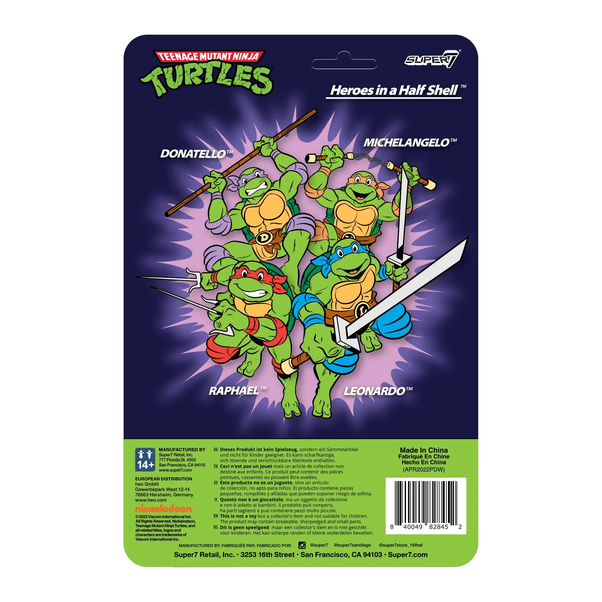 Teenage Mutant Ninja Turtles ReAction Akčná figúrka Donatello 10 cm termékfotó