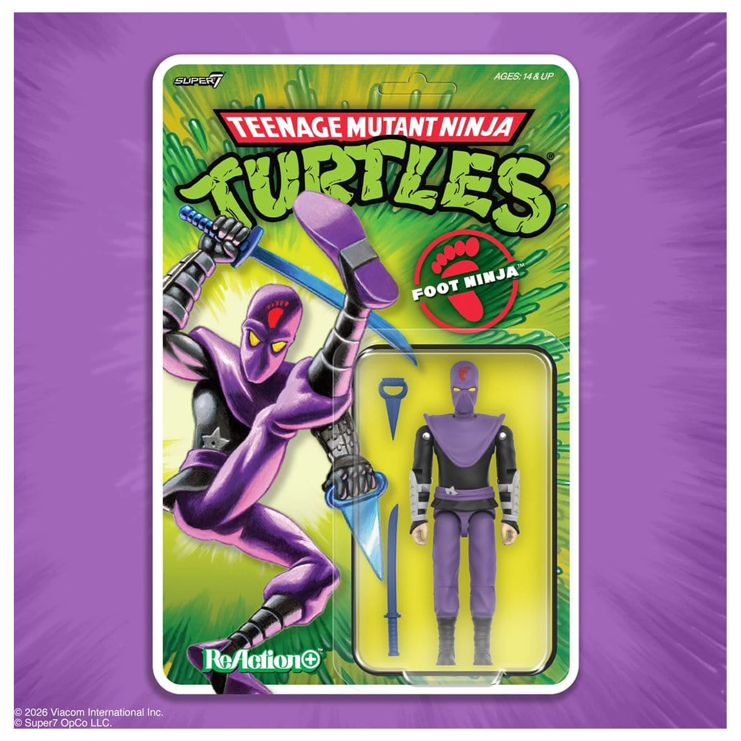 Teenage Mutant Ninja Turtles ReAction+ akčná figúrka Vlna 01 Foot Ninja produktová fotografia