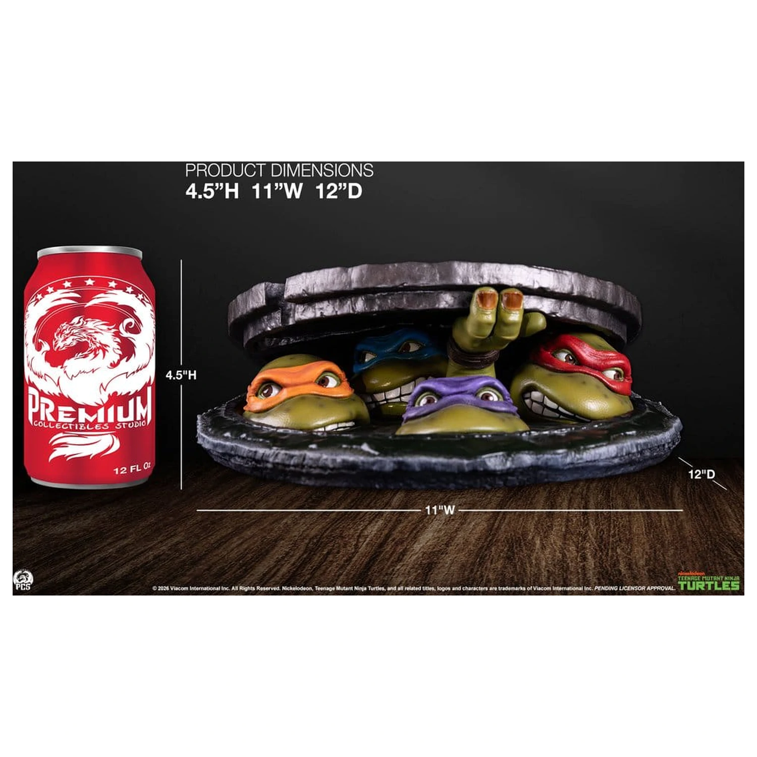 Teenage Mutant Ninja Turtles Stolová hra 1/4 Underground 11 cm produktová fotografia