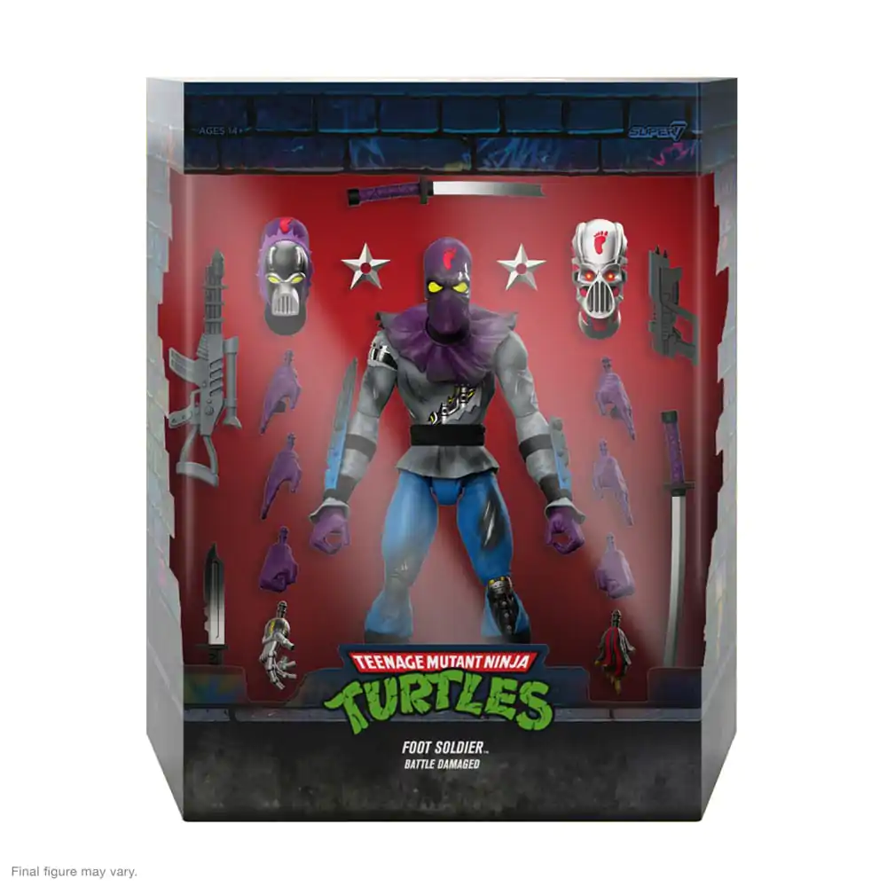 Teenage Mutant Ninja Turtles Ultimates Action Figure Foot Soldier (Battle Damaged) 18 cm termékfotó