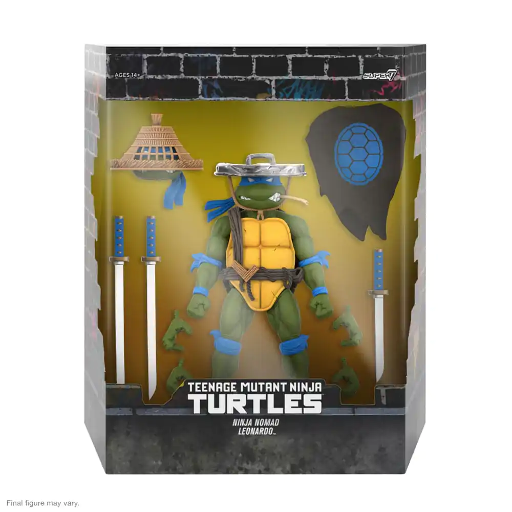 Teenage Mutant Ninja Turtles Ultimates Akčná figúrka Ninja Nomad Leonardo 18 cm termékfotó