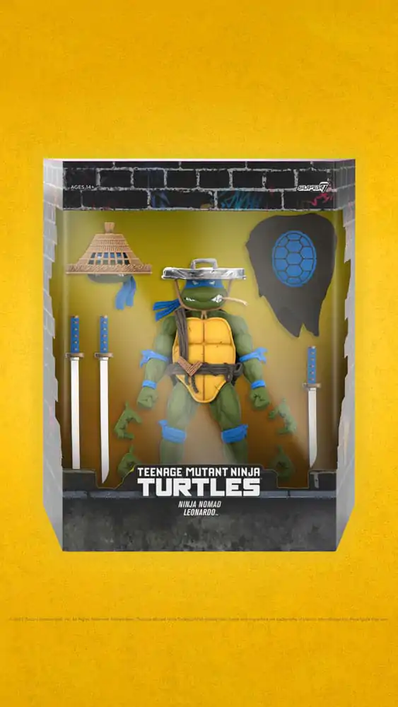 Teenage Mutant Ninja Turtles Ultimates Akčná figúrka Ninja Nomad Leonardo 18 cm termékfotó