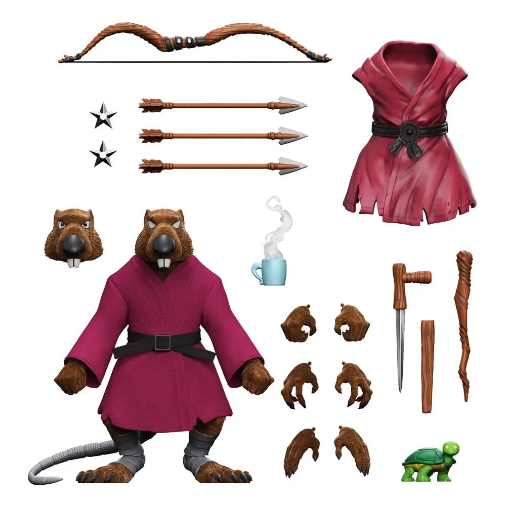 Teenage Mutant Ninja Turtles Ultimates Akčná Figúrka Splinter (Flocked) 18 cm produktová fotografia