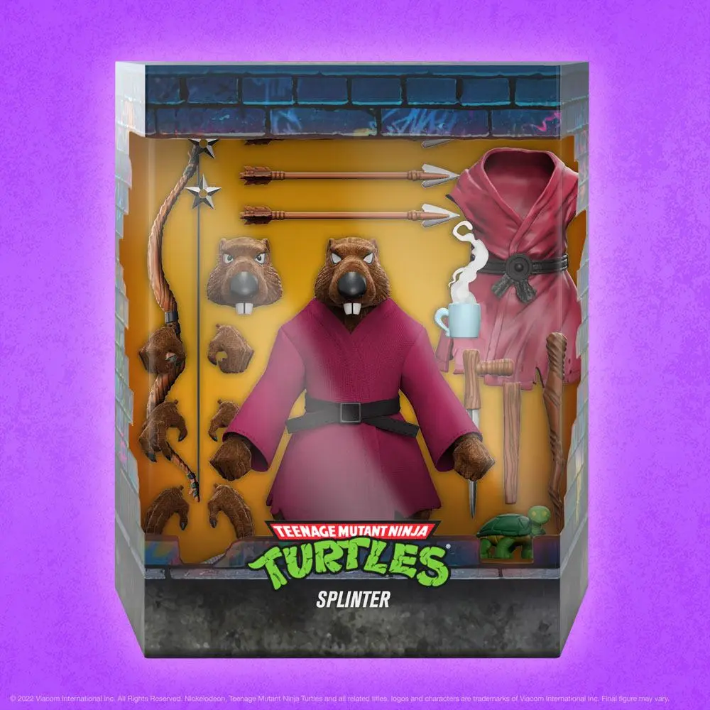 Teenage Mutant Ninja Turtles Ultimates Akčná Figúrka Splinter (Flocked) 18 cm produktová fotografia
