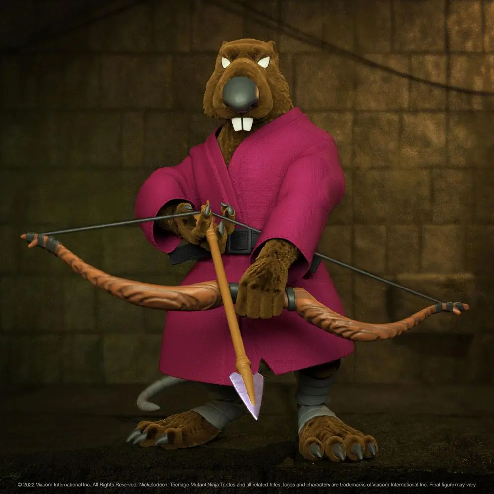 Teenage Mutant Ninja Turtles Ultimates Akčná Figúrka Splinter (Flocked) 18 cm produktová fotografia