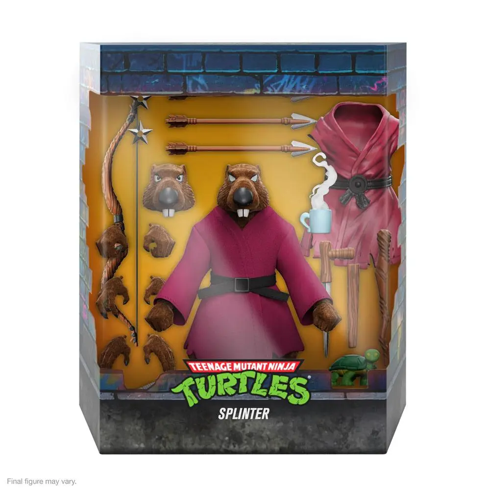 Teenage Mutant Ninja Turtles Ultimates Akčná Figúrka Splinter (Flocked) 18 cm produktová fotografia