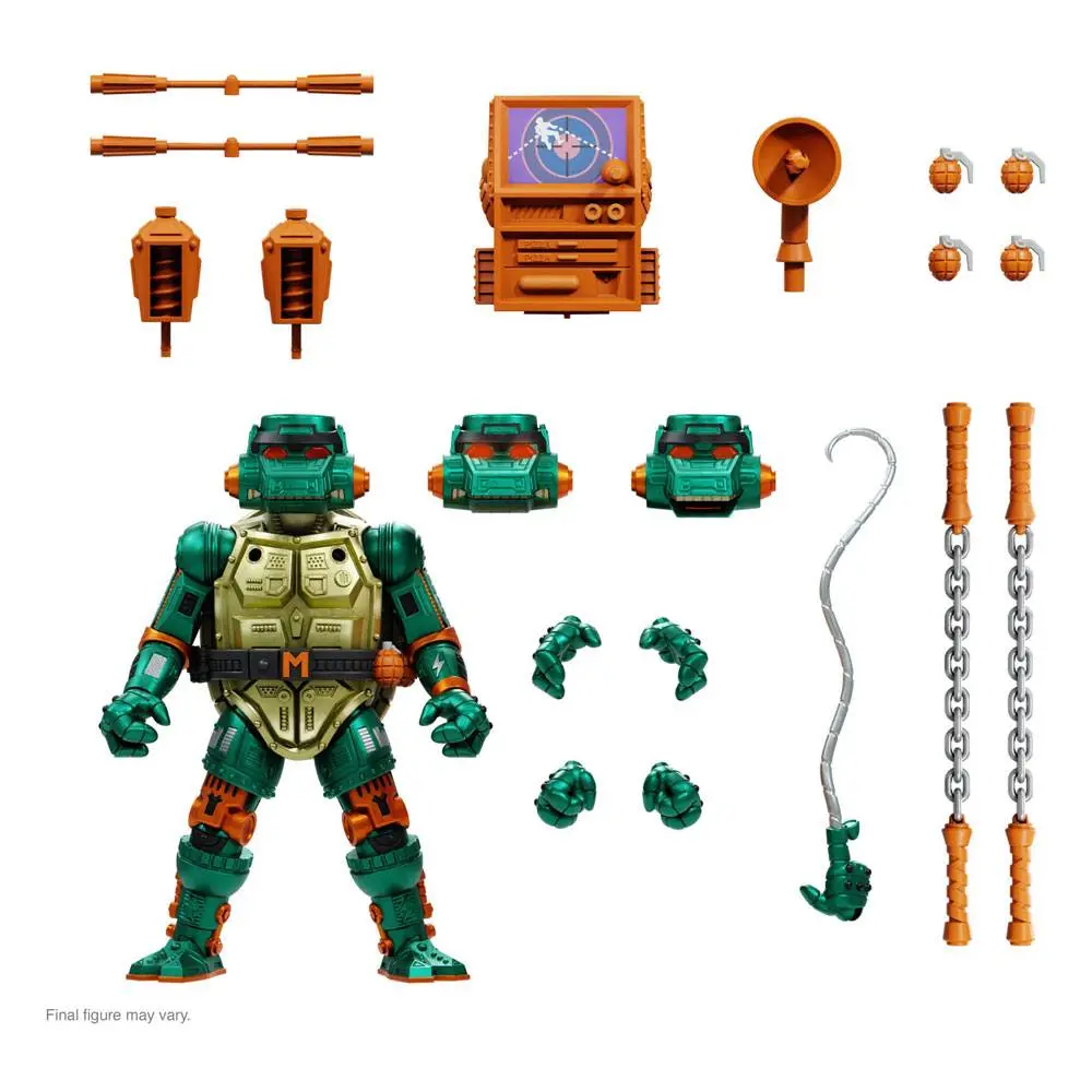 Teenage Mutant Ninja Turtles Ultimates Action Figure Warriror Metalhead Michelangelo 18 cm termékfotó