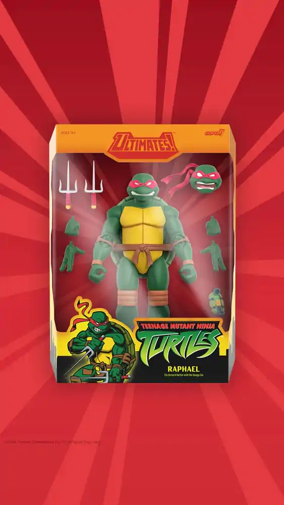 Teenage Mutant Ninja Turtles Ultimates akčná figúrka 12. vlna Raphael 18 cm termékfotó