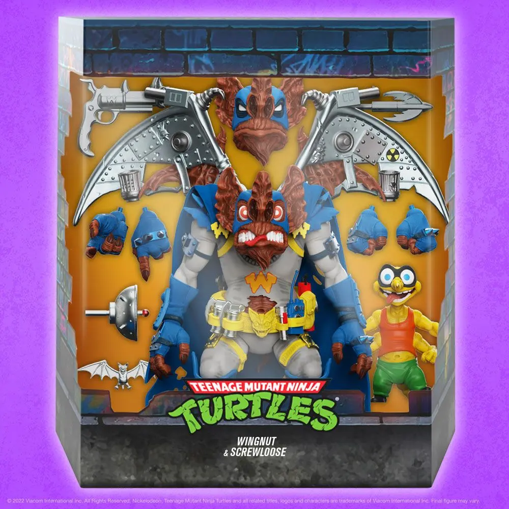 Teenage Mutant Ninja Turtles Ultimates akčná figúrka Wingnut & Screwloose 18 cm termékfotó