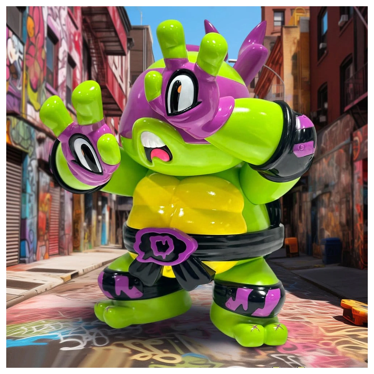 Teenage Mutant Ninja Turtles x Grape Brain vinylová figúrka Donatello 24 cm produktová fotografia