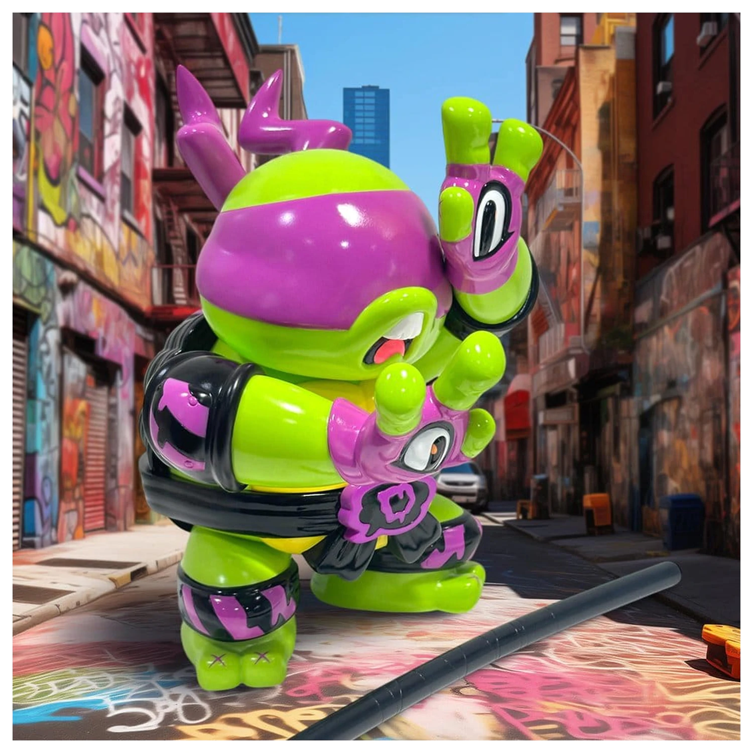 Teenage Mutant Ninja Turtles x Grape Brain vinylová figúrka Donatello 24 cm produktová fotografia