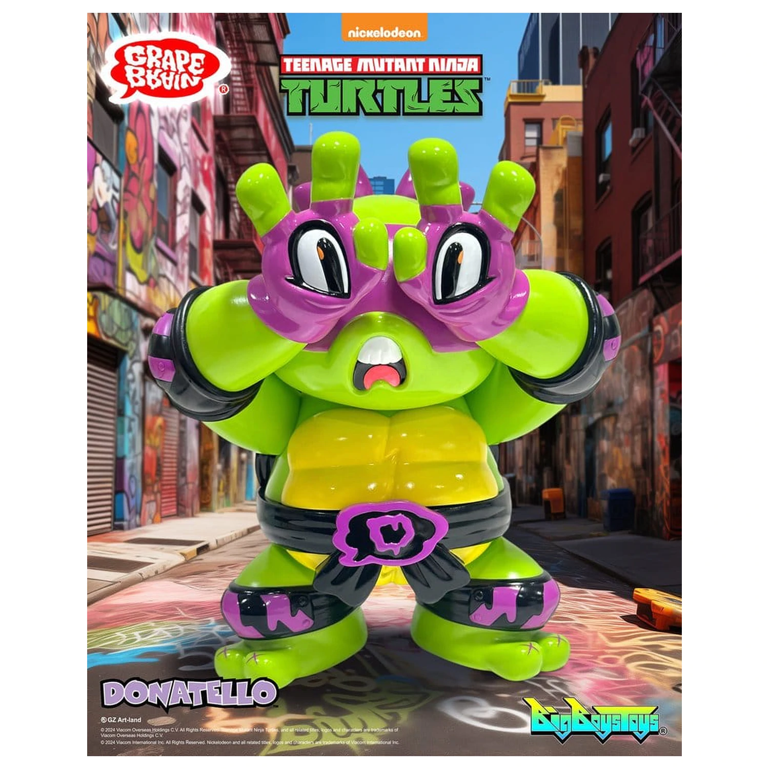 Teenage Mutant Ninja Turtles x Grape Brain vinylová figúrka Donatello 24 cm produktová fotografia