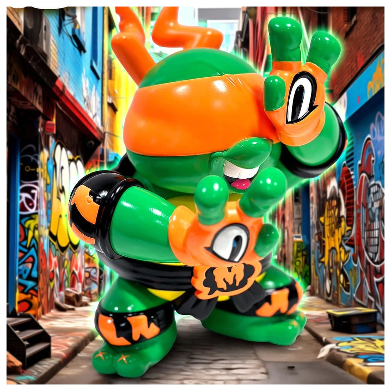 Teenage Mutant Ninja Turtles x Grape Brain vinylová figúrka Michelangelo 24 cm produktová fotografia