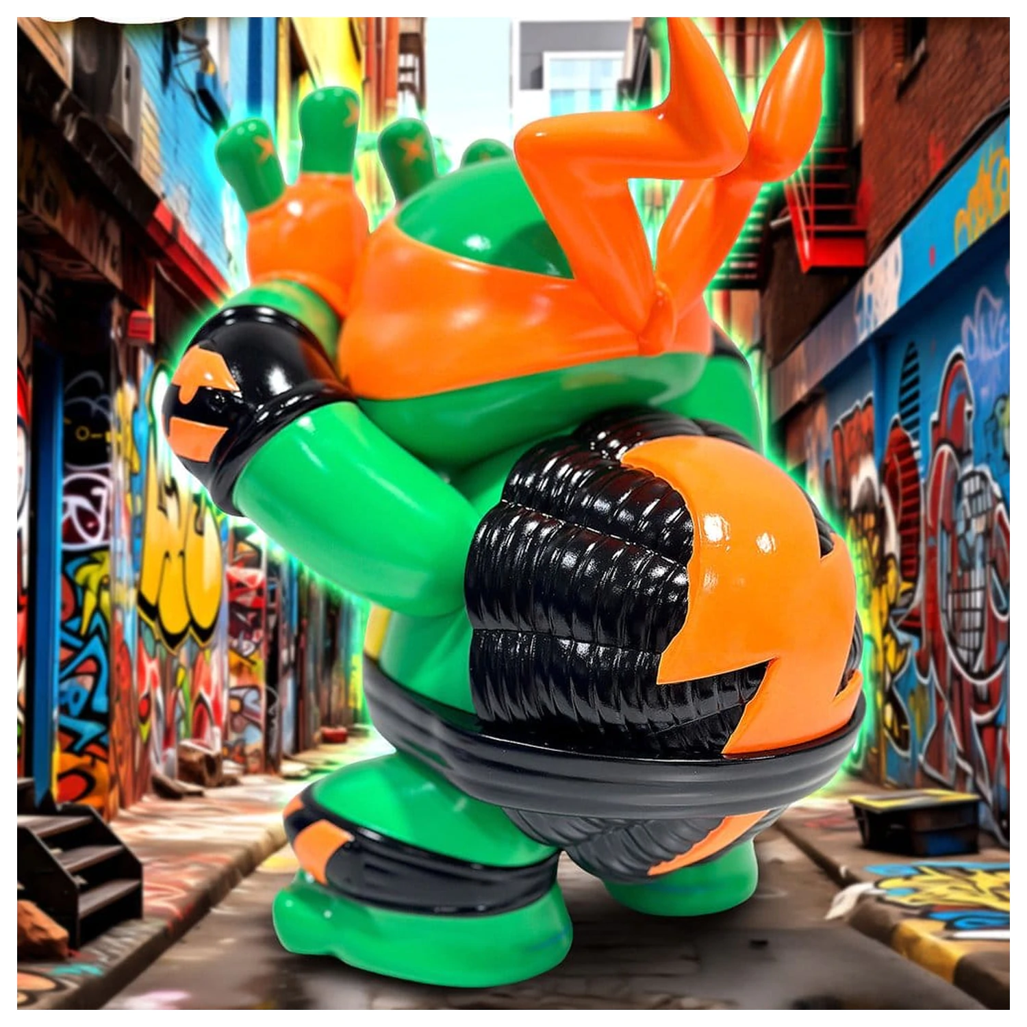Teenage Mutant Ninja Turtles x Grape Brain vinylová figúrka Michelangelo 24 cm produktová fotografia