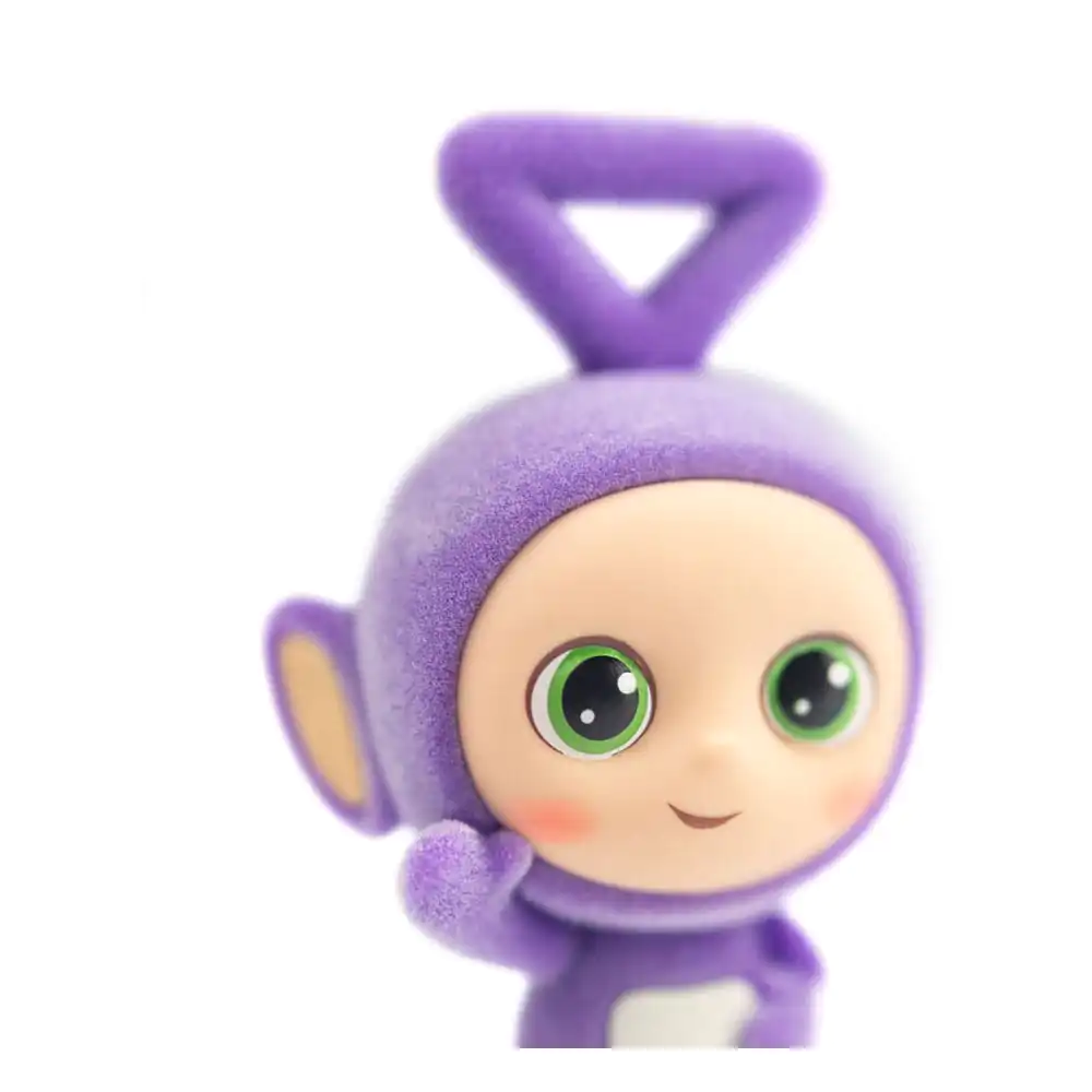 Teletubbies Cheebee Mini figúrka Tinky Winky Flocked 6 cm produktová fotografia