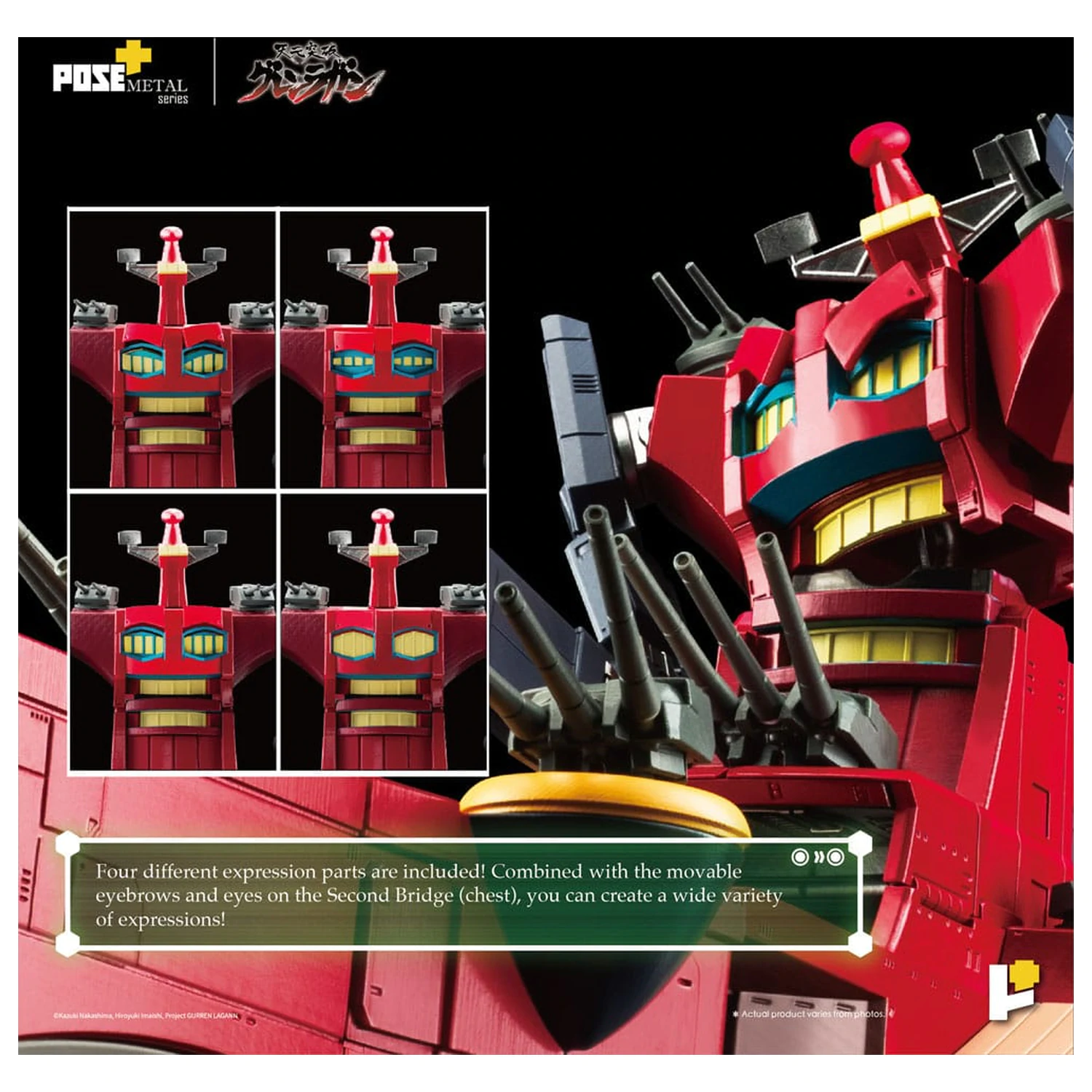 Tengen Toppa Gurren Lagann POSE+METAL series Figurka Dai-Gurren 33 cm produktová fotografia