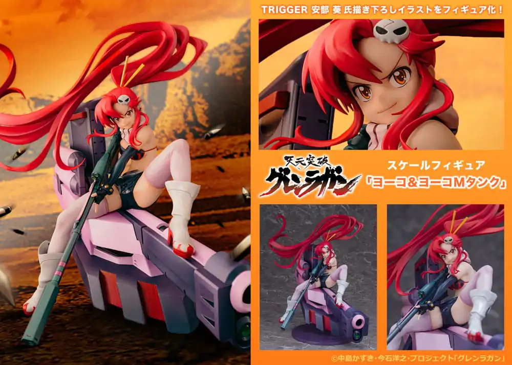 Tengen Toppa Gurren Lagann PVC Socha Yoko & Yoko M Ttank 25 cm produktová fotografia