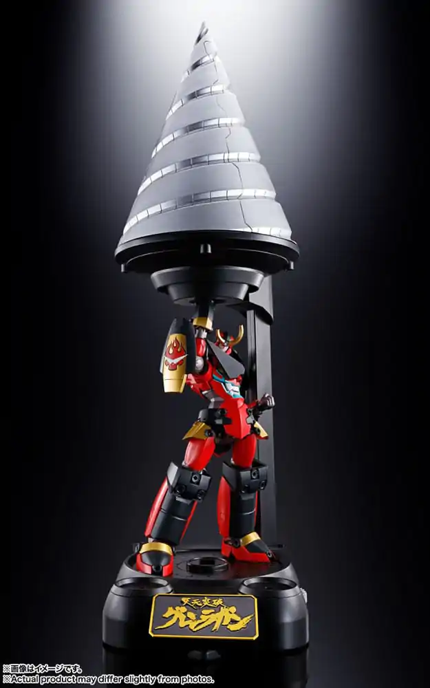Tengen Toppa Gurren Lagann Soul of Chogokin Diecast akčná figúrka GX-107 Gurren Lagann & Giga Drill Set 18 cm produktová fotografia