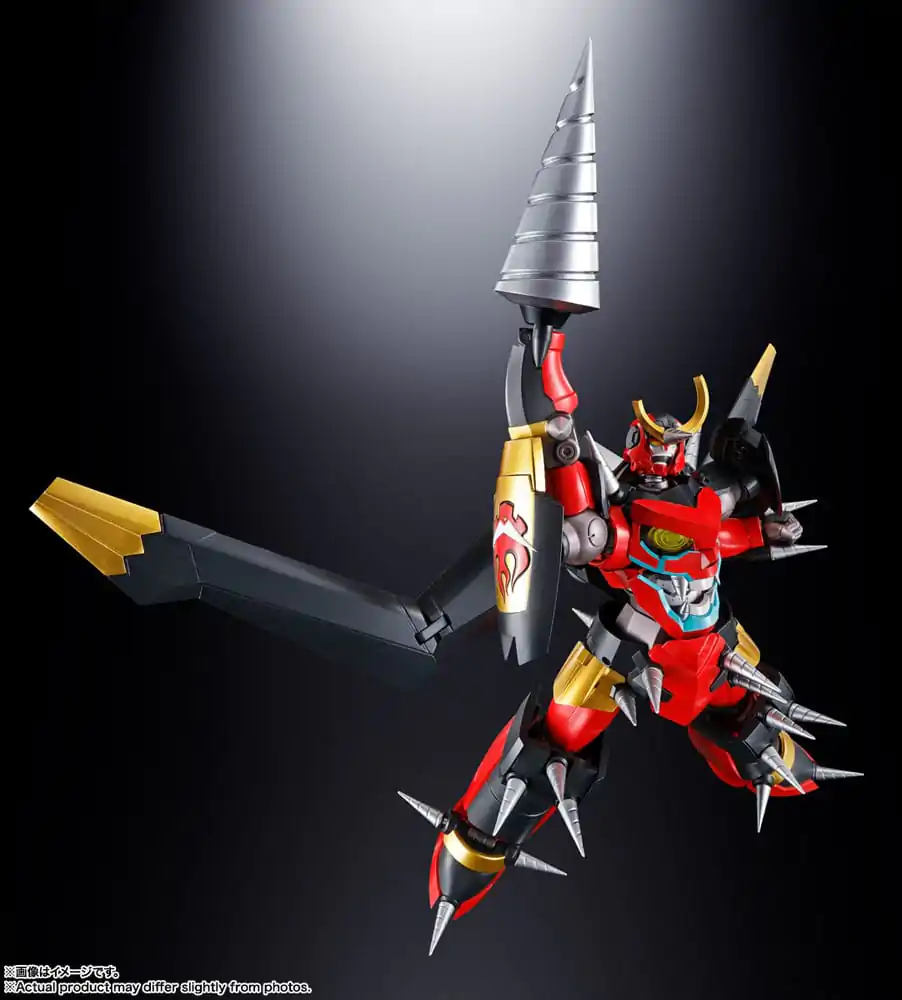 Tengen Toppa Gurren Lagann Soul of Chogokin Diecast akčná figúrka GX-107 Gurren Lagann & Giga Drill Set 18 cm produktová fotografia