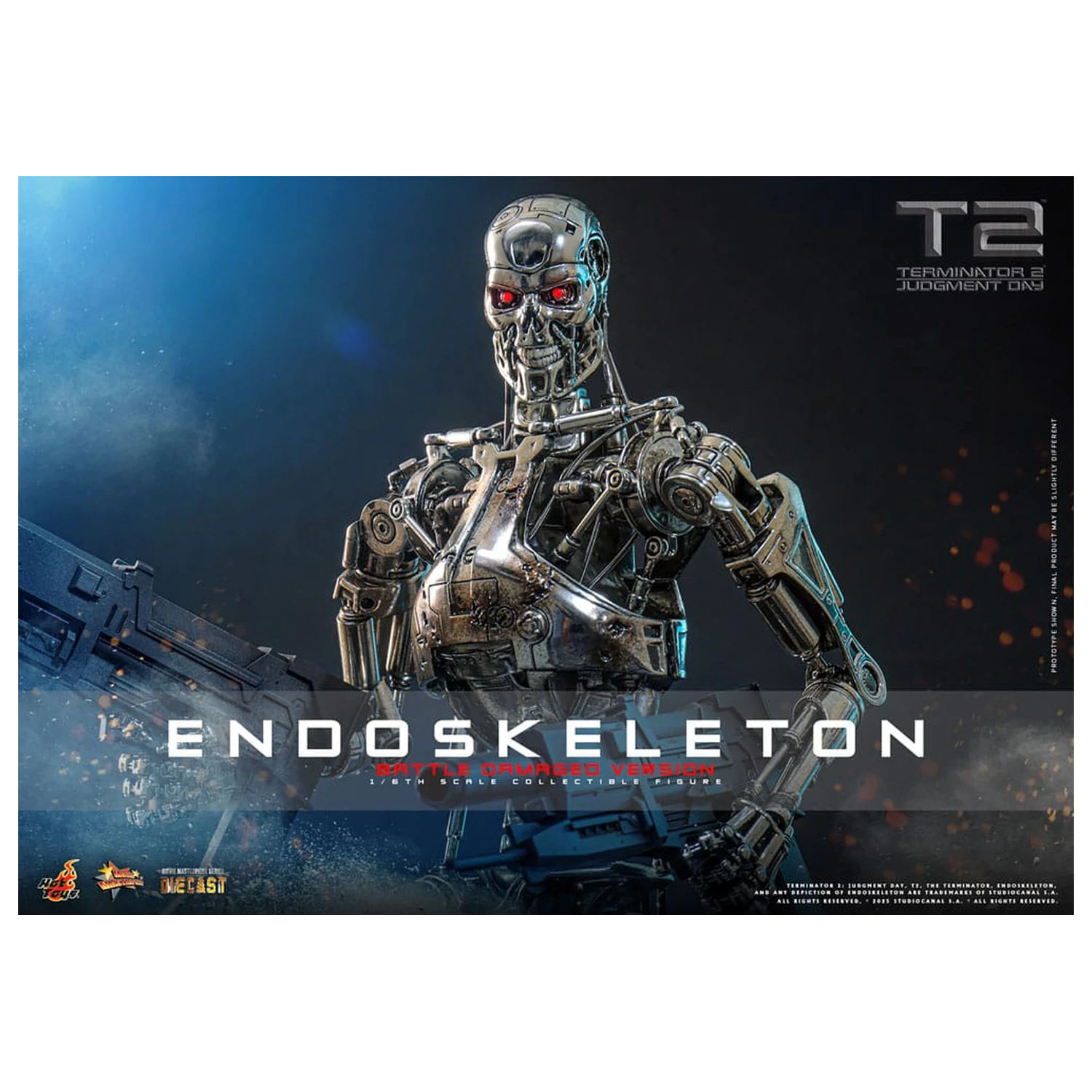 Terminator 2: Judgment Day Movie Masterpiece akčná figúrka 1/6 Endoskeleton (Battle Damaged Version) 31 cm produktová fotografia
