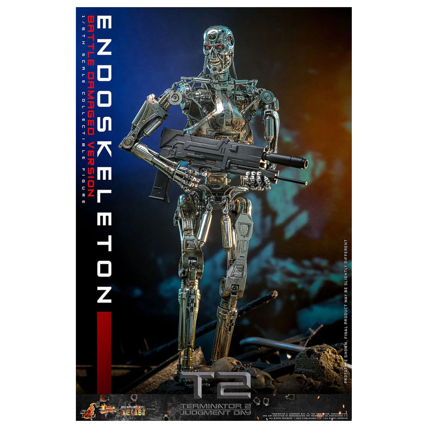 Terminator 2: Judgment Day Movie Masterpiece akčná figúrka 1/6 Endoskeleton (Battle Damaged Version) 31 cm produktová fotografia