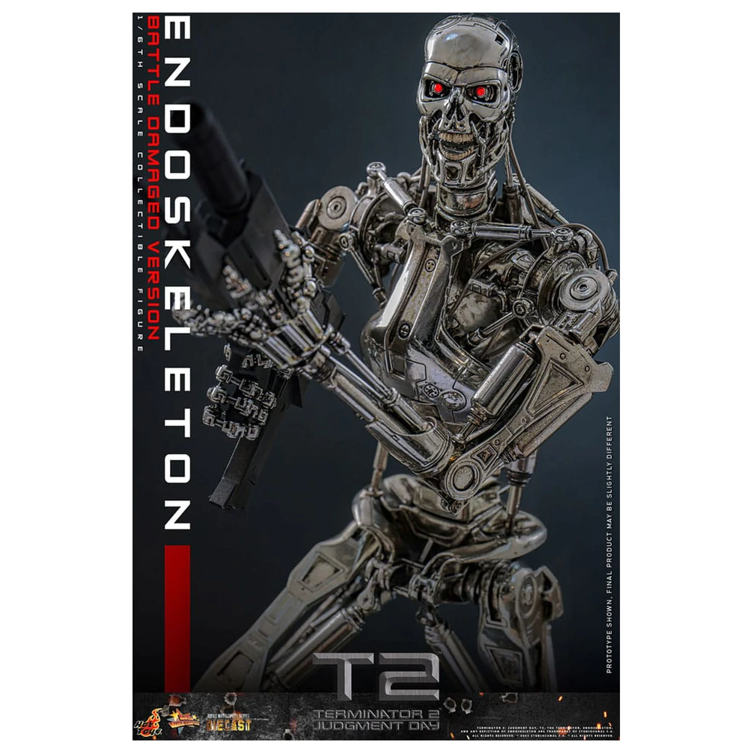 Terminator 2: Judgment Day Movie Masterpiece akčná figúrka 1/6 Endoskeleton (Battle Damaged Version) 31 cm produktová fotografia