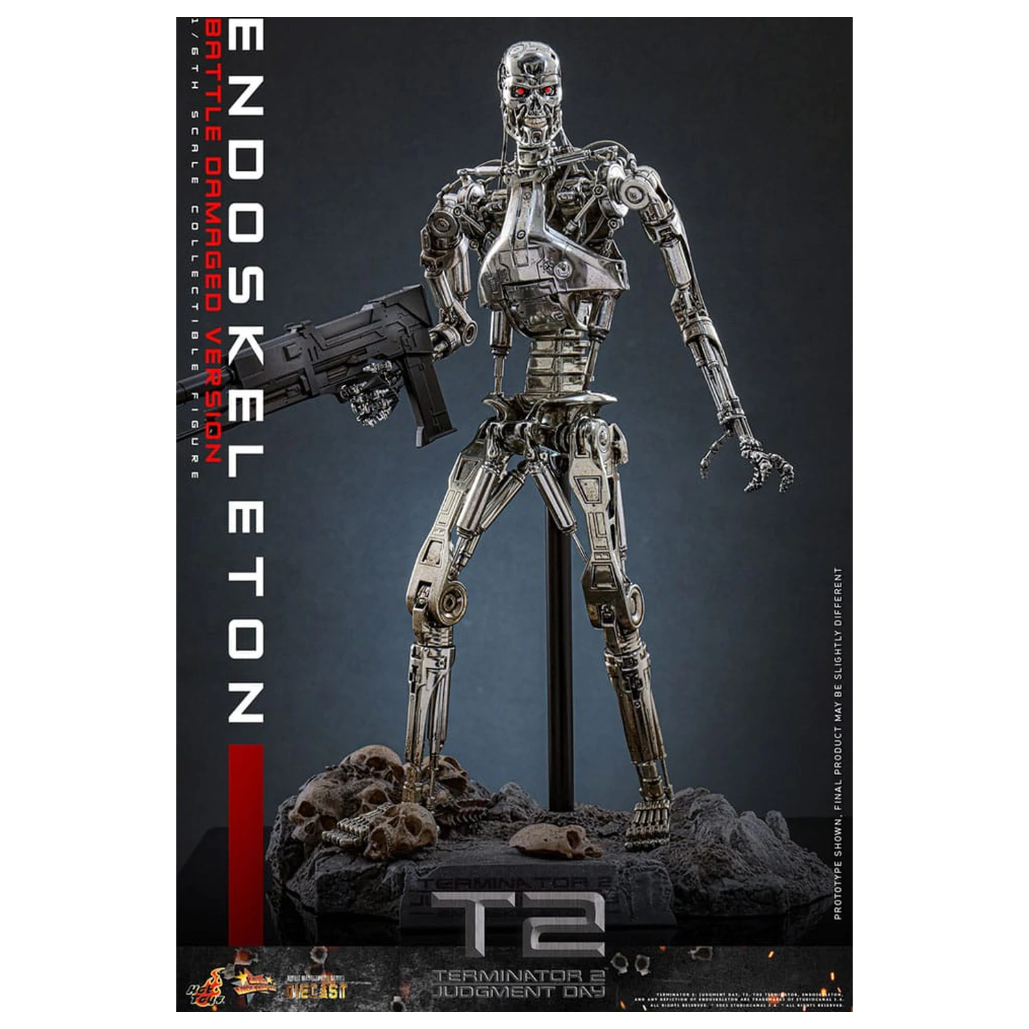Terminator 2: Judgment Day Movie Masterpiece akčná figúrka 1/6 Endoskeleton (Battle Damaged Version) 31 cm produktová fotografia