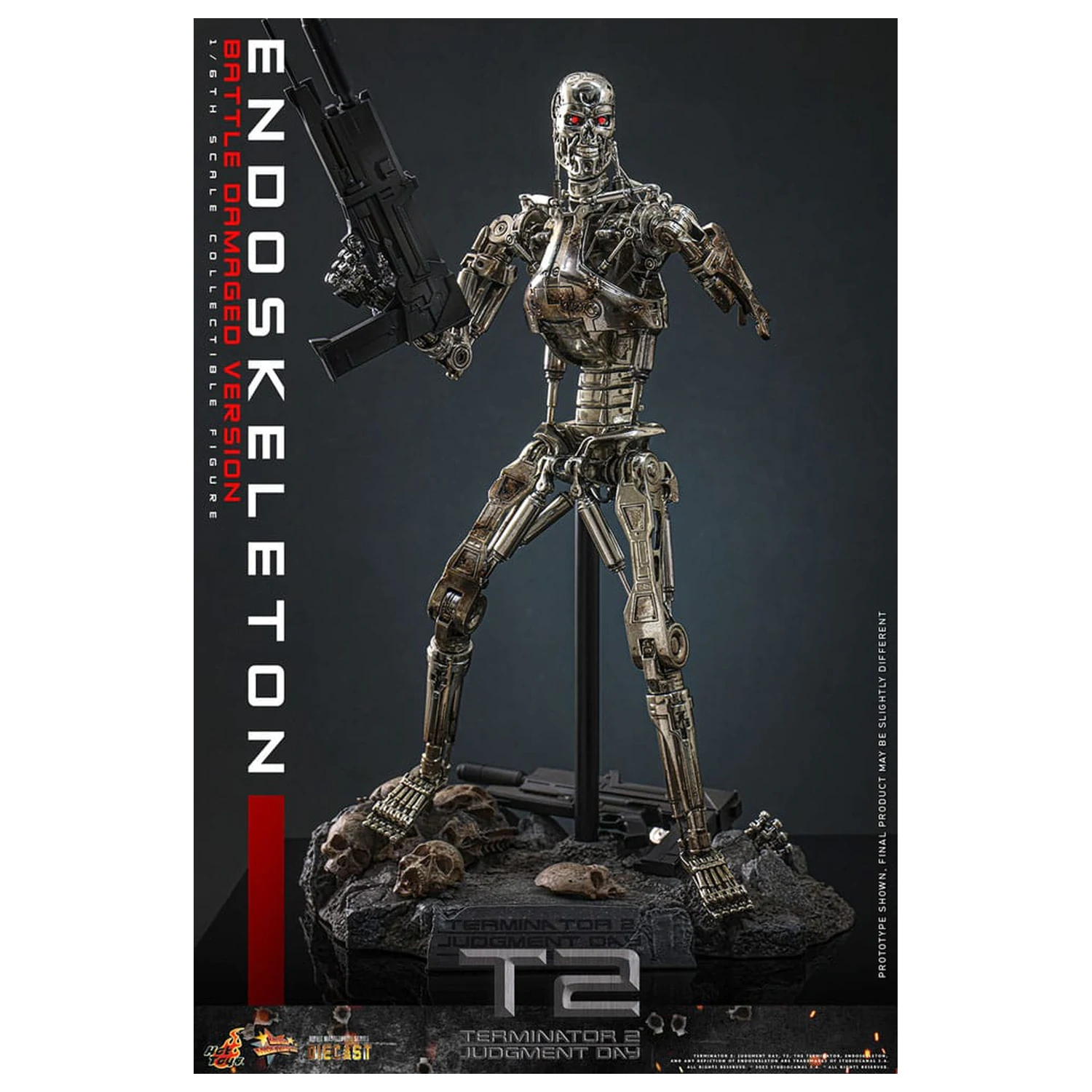 Terminator 2: Judgment Day Movie Masterpiece akčná figúrka 1/6 Endoskeleton (Battle Damaged Version) 31 cm produktová fotografia