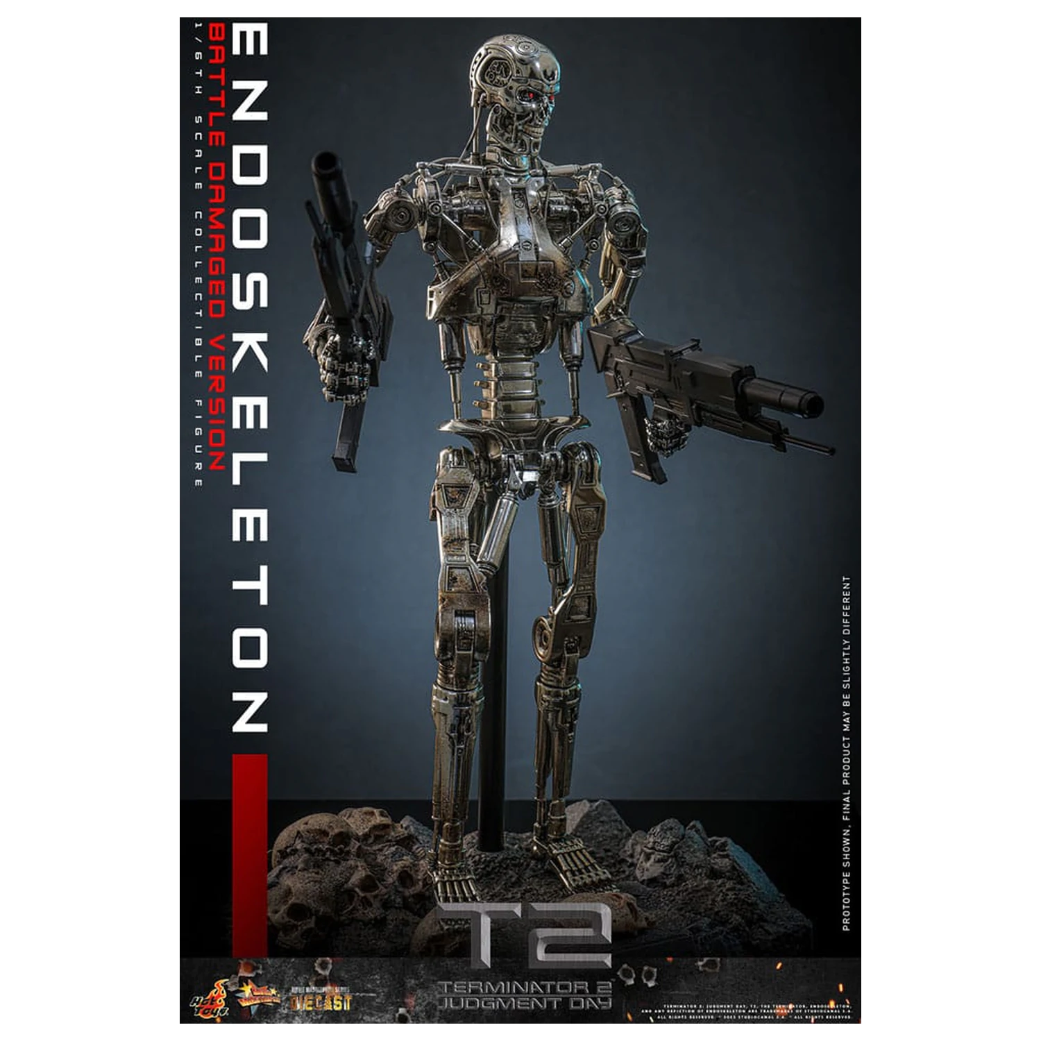 Terminator 2: Judgment Day Movie Masterpiece akčná figúrka 1/6 Endoskeleton (Battle Damaged Version) 31 cm produktová fotografia