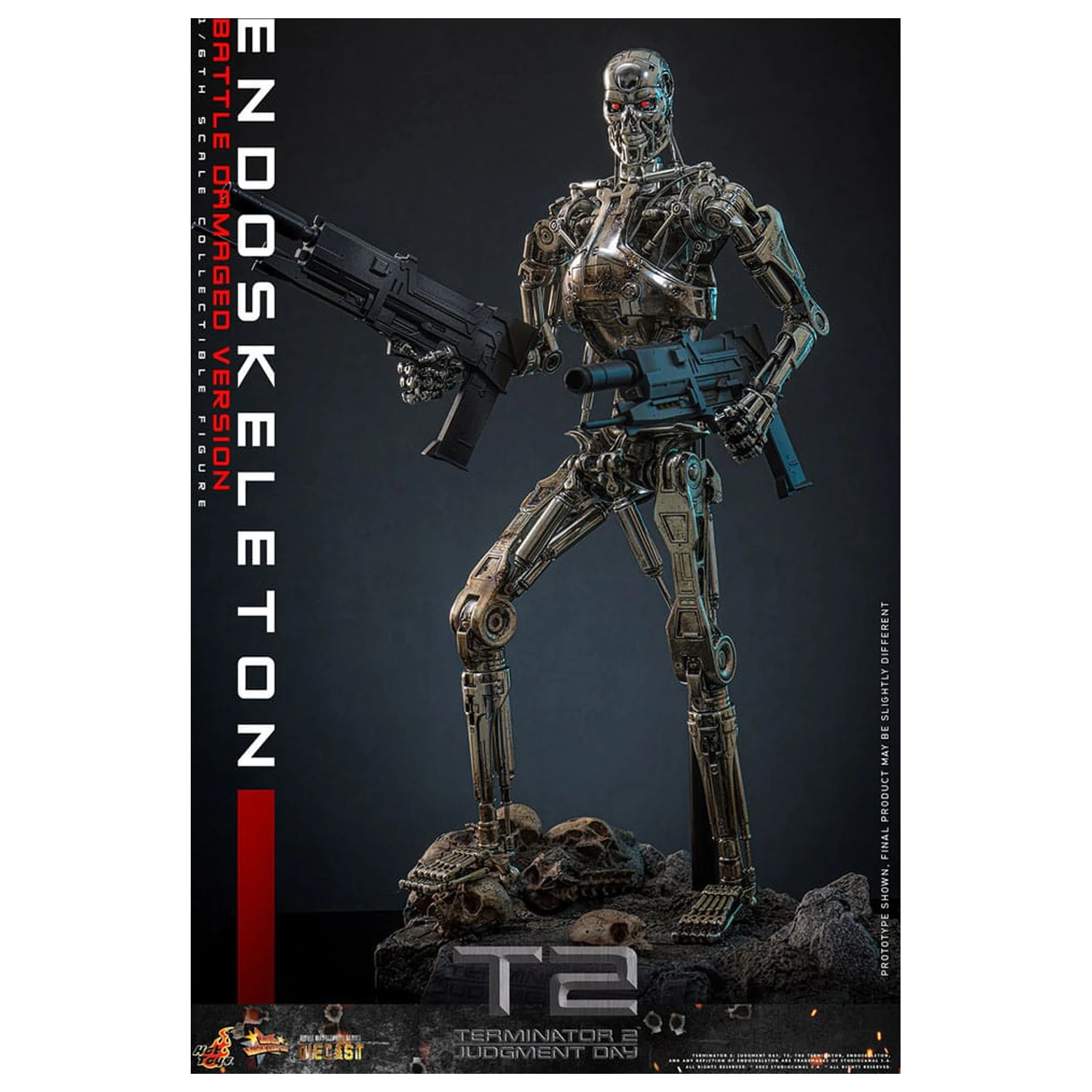 Terminator 2: Judgment Day Movie Masterpiece akčná figúrka 1/6 Endoskeleton (Battle Damaged Version) 31 cm produktová fotografia