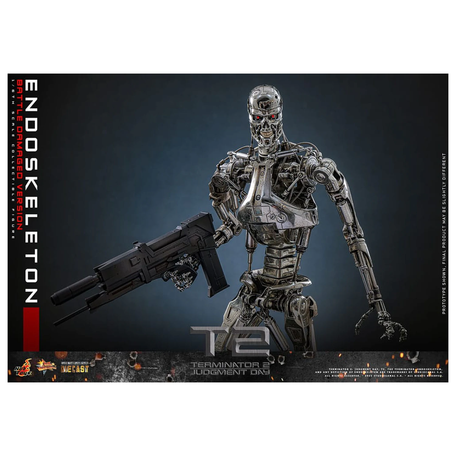 Terminator 2: Judgment Day Movie Masterpiece akčná figúrka 1/6 Endoskeleton (Battle Damaged Version) 31 cm produktová fotografia