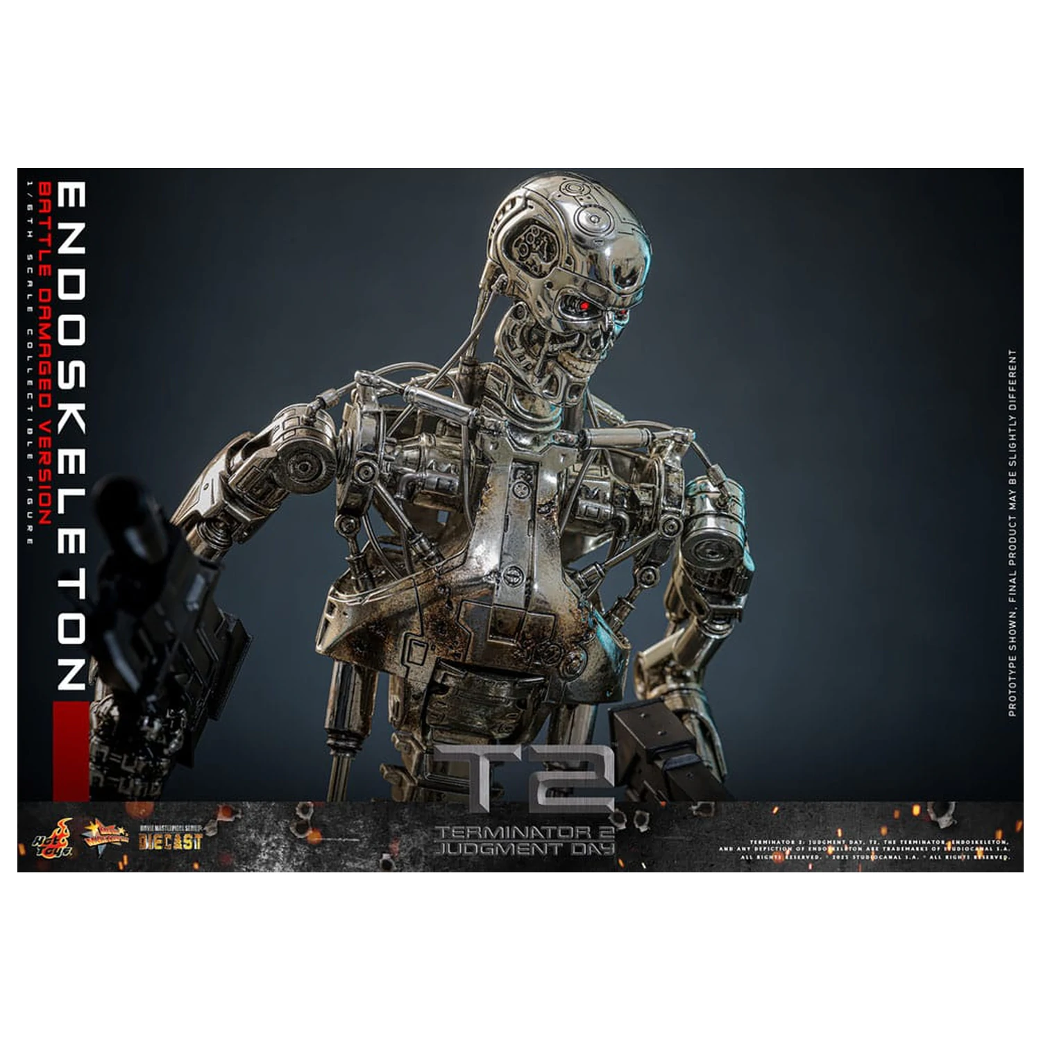 Terminator 2: Judgment Day Movie Masterpiece akčná figúrka 1/6 Endoskeleton (Battle Damaged Version) 31 cm produktová fotografia