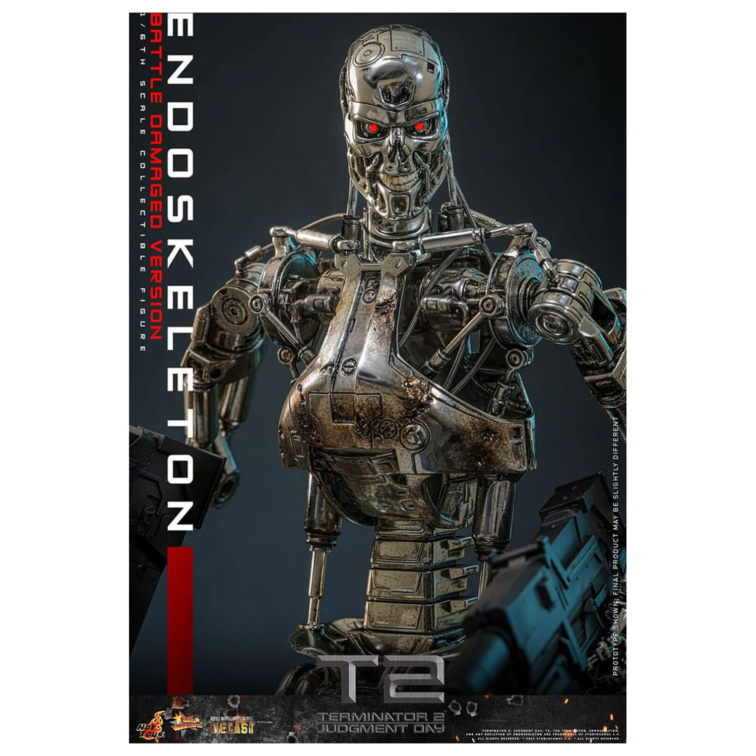 Terminator 2: Judgment Day Movie Masterpiece akčná figúrka 1/6 Endoskeleton (Battle Damaged Version) 31 cm produktová fotografia