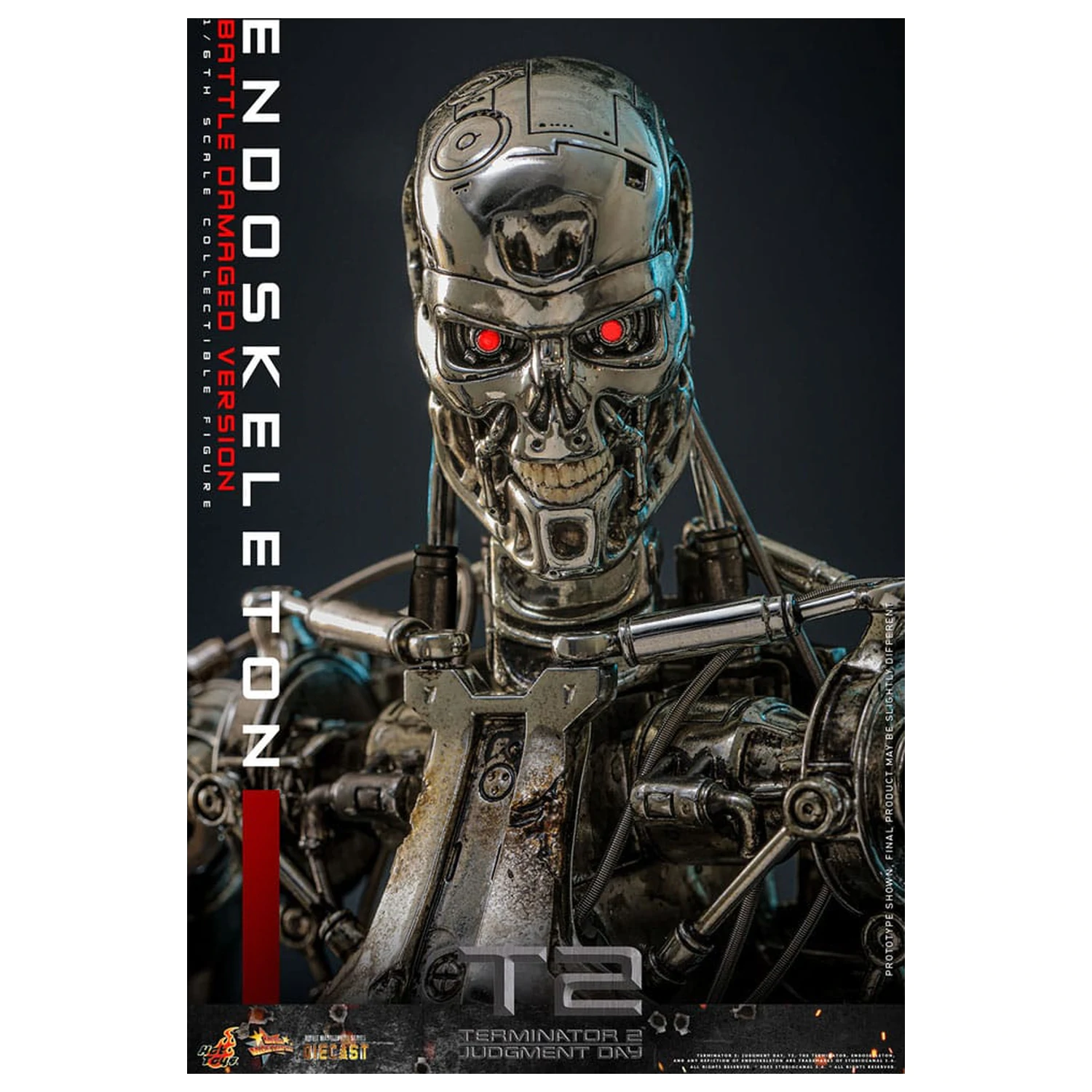 Terminator 2: Judgment Day Movie Masterpiece akčná figúrka 1/6 Endoskeleton (Battle Damaged Version) 31 cm produktová fotografia