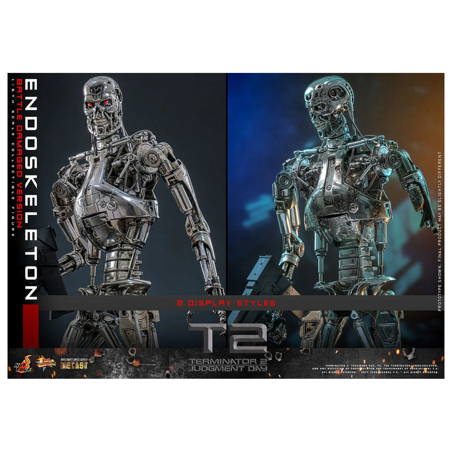 Terminator 2: Judgment Day Movie Masterpiece akčná figúrka 1/6 Endoskeleton (Battle Damaged Version) 31 cm produktová fotografia