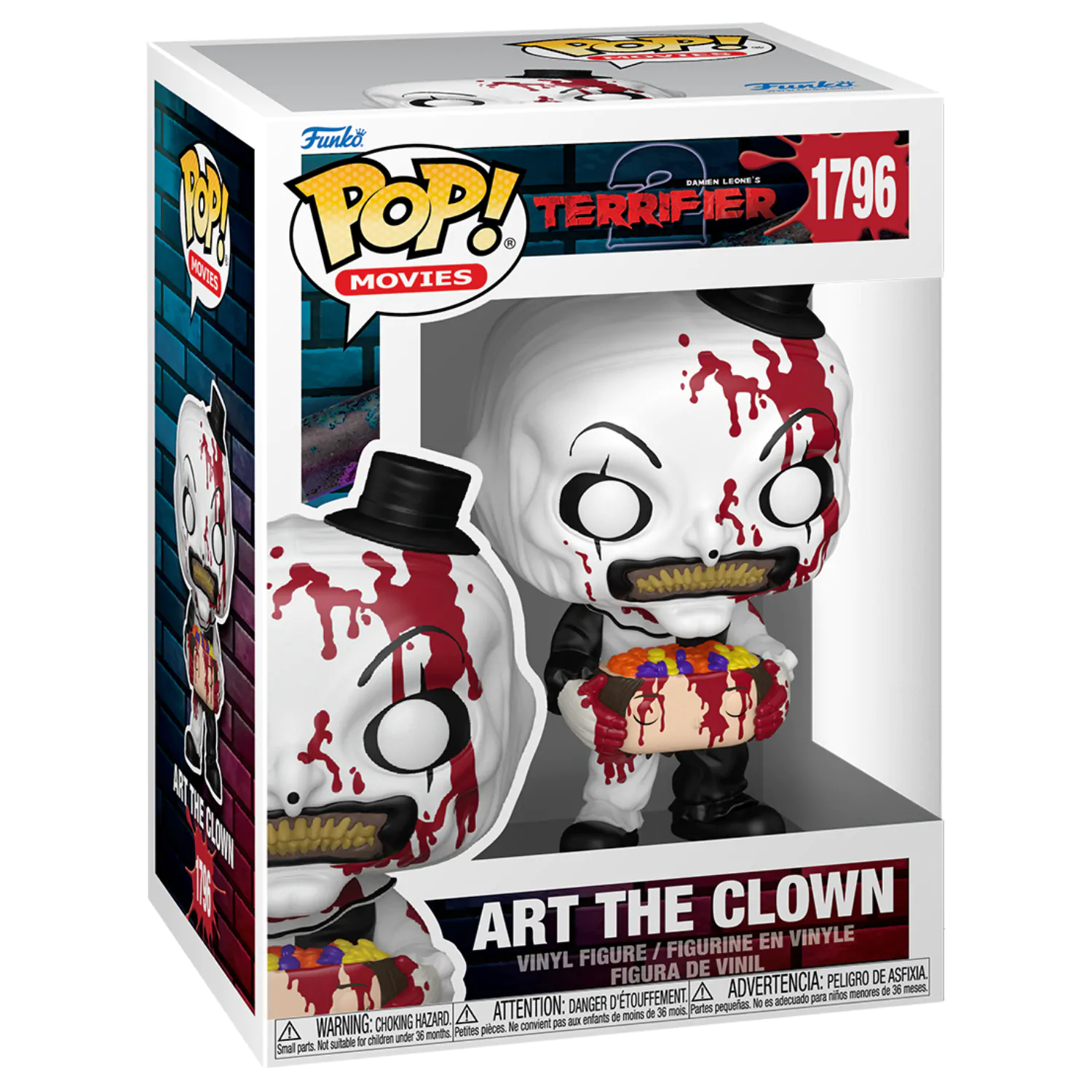 Terrifier 2 Funko POP! Movies vinylová figúrka Art the Clown with Candy Filled Head 9 cm produktová fotografia