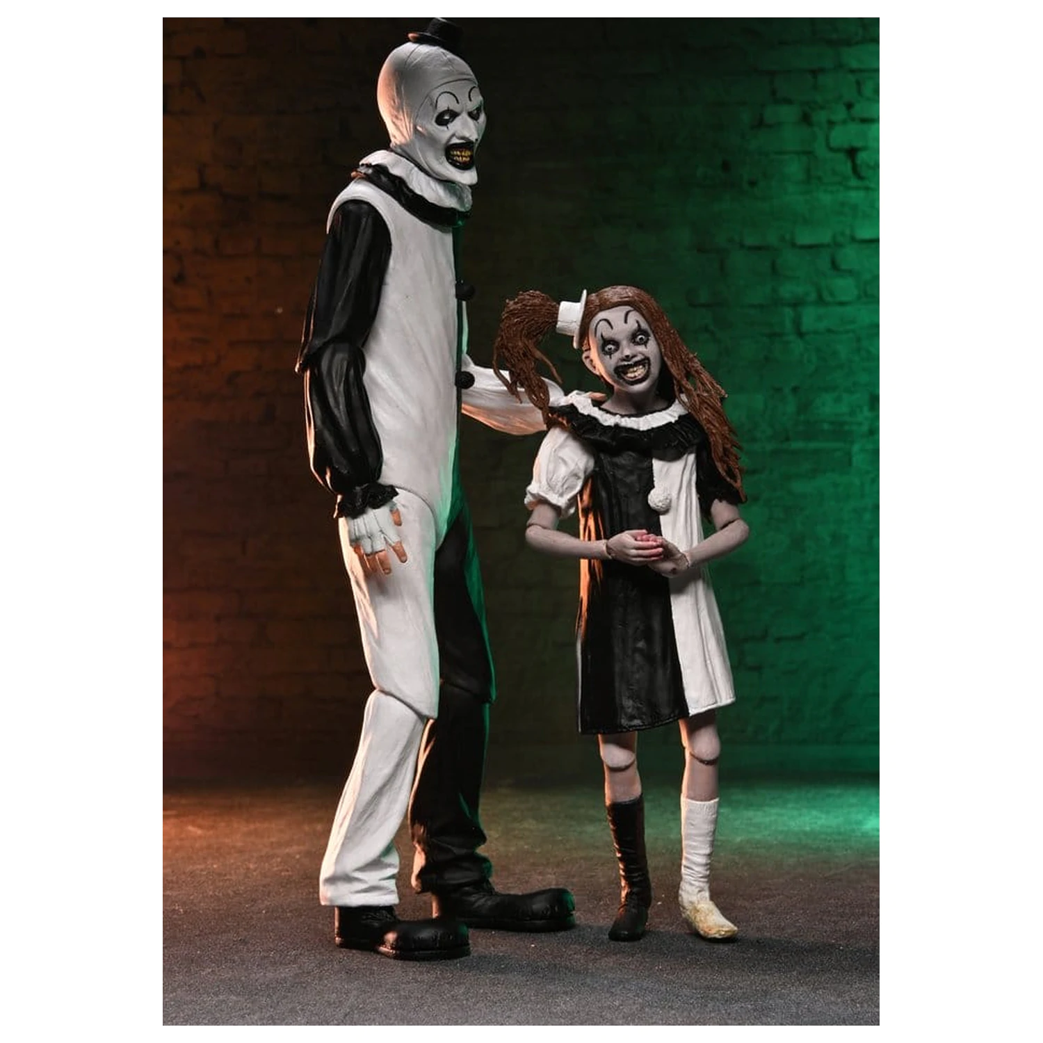 Terrifier 2 2-balenie akčných figúrok Ultimate Art the Clown & Little Pale Girl 18 cm produktová fotografia