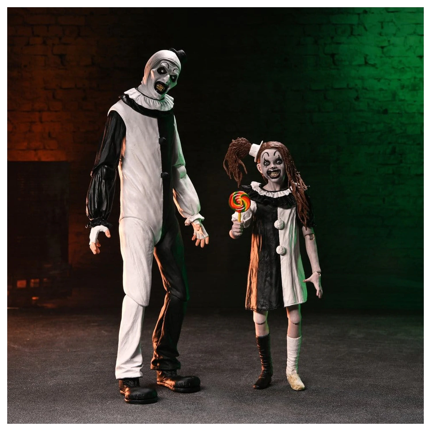 Terrifier 2 2-balenie akčných figúrok Ultimate Art the Clown & Little Pale Girl 18 cm produktová fotografia