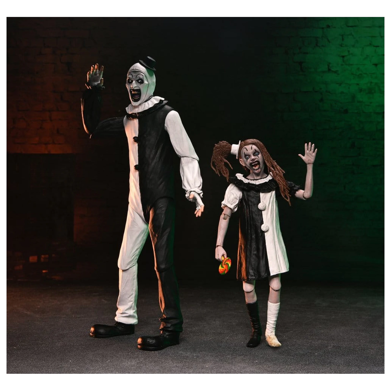 Terrifier 2 2-balenie akčných figúrok Ultimate Art the Clown & Little Pale Girl 18 cm produktová fotografia