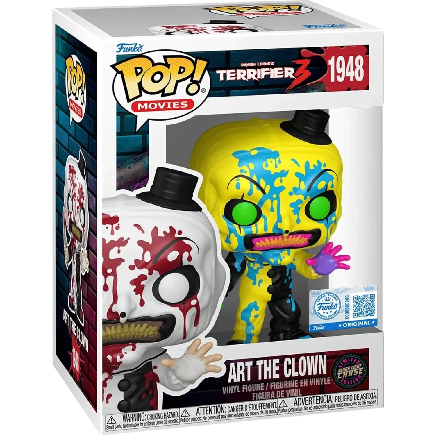 Terrifier Funko POP! figúrka - Art the Clown (Bloody) Chase produktová fotografia