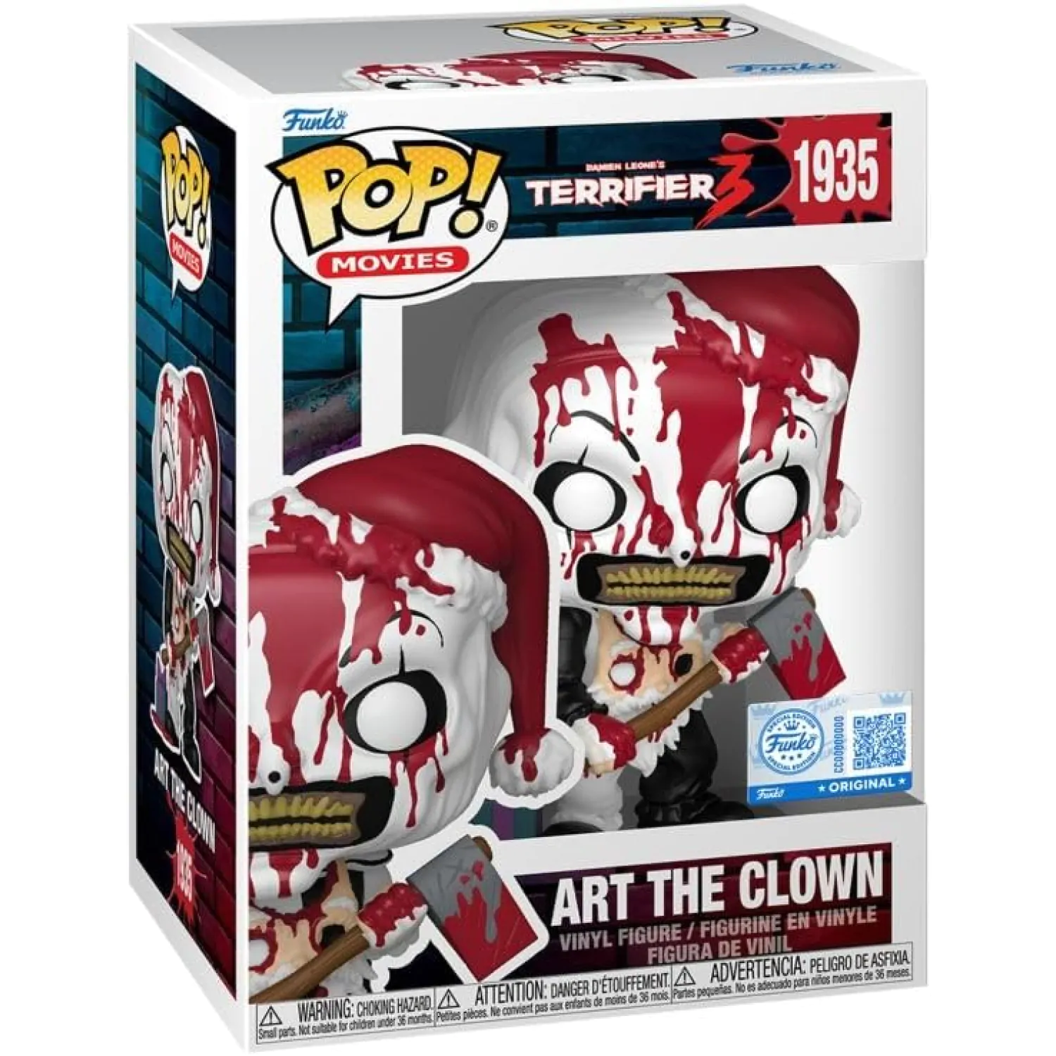 Terrifier Funko POP! figúrka - Art the Clown (Bloody with Axe) produktová fotografia